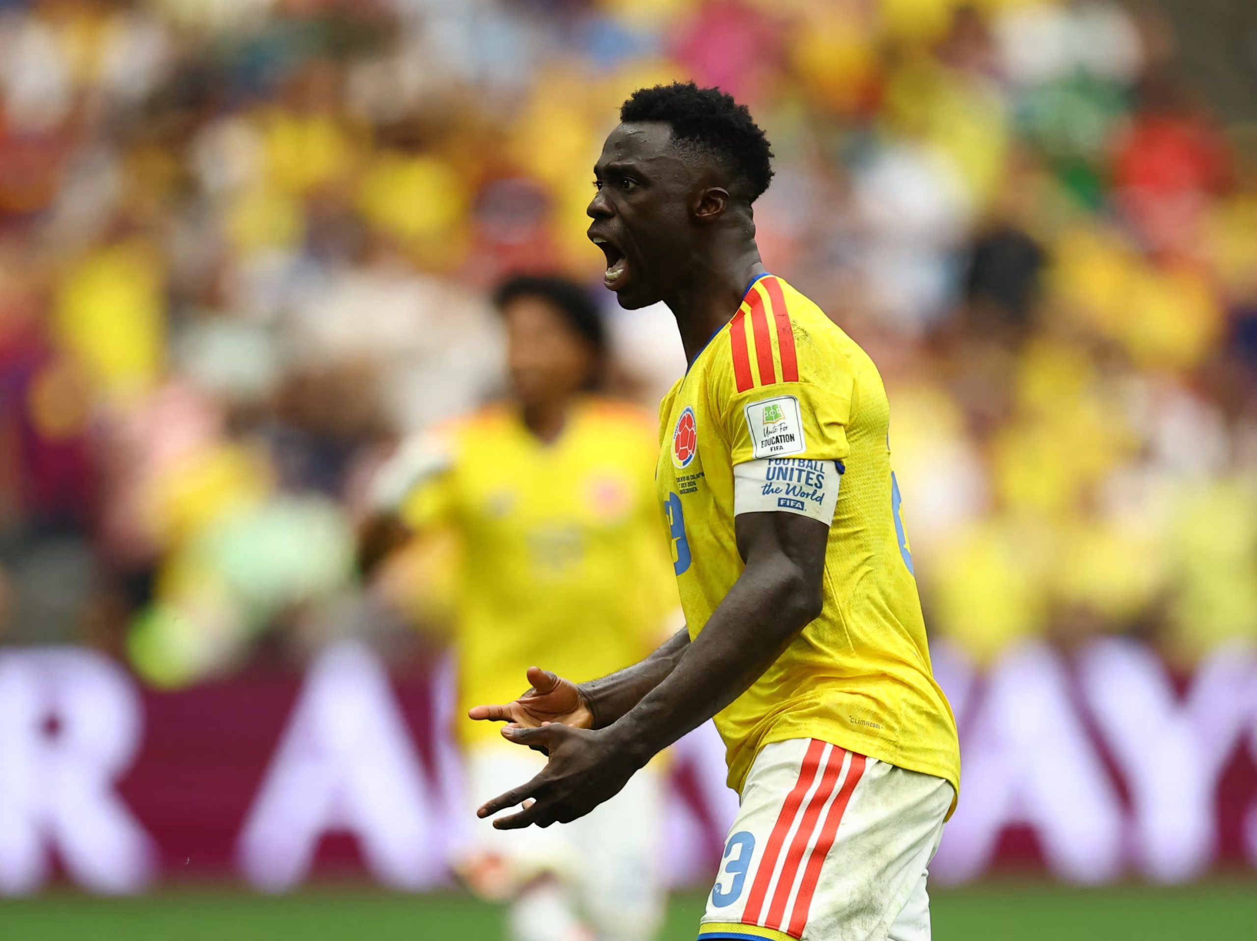 Davinson Sánchez es el otro colombiano incluido en el listado de los mejores 50 jugadores del Mundial 2026, según The Athletic - crédito Albert Gea/Reuters