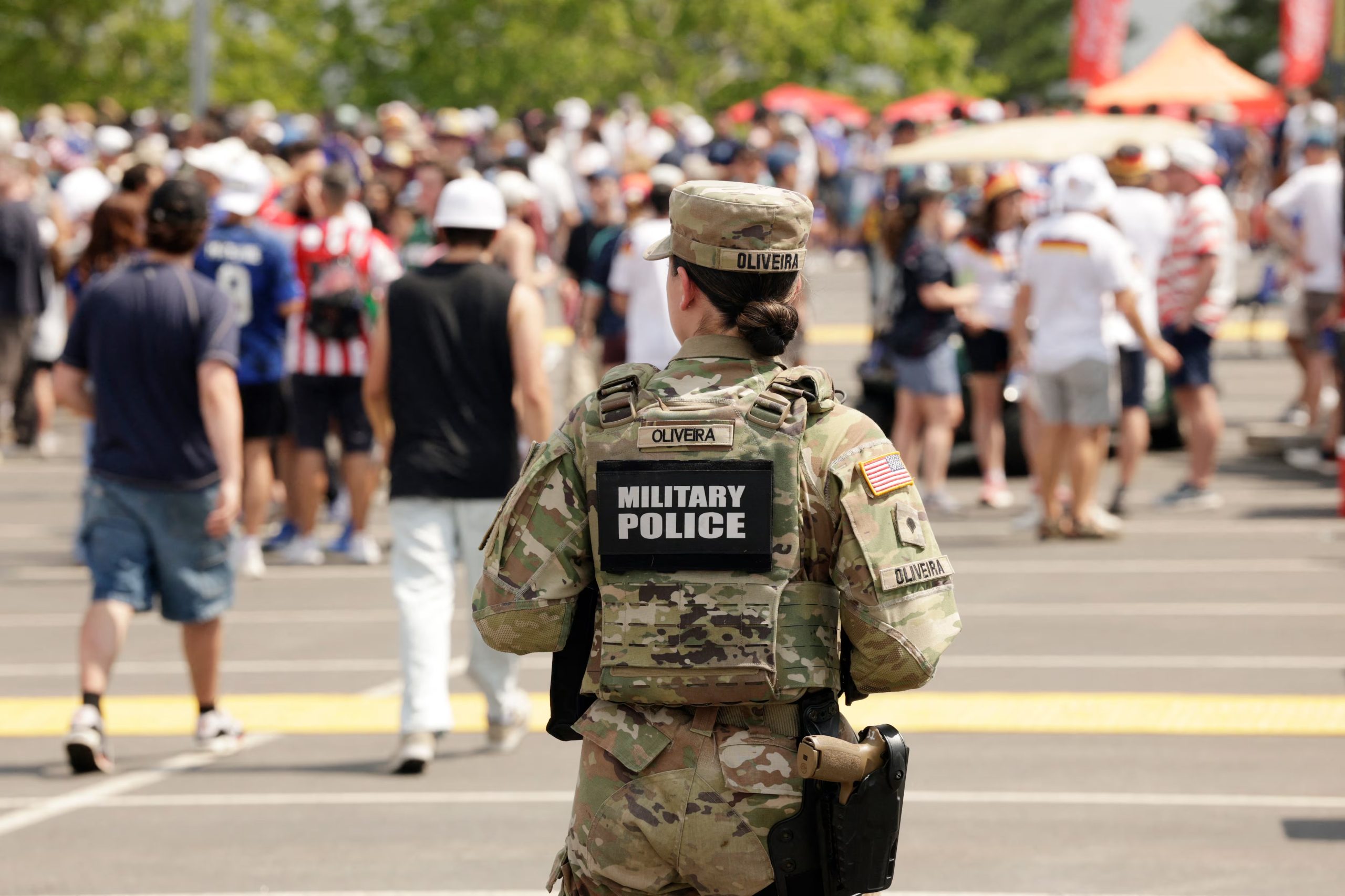 Operativos antidrones y acciones contra el crimen organizado complementan la labor preventiva en estadios y zonas aledañas (REUTERS/Brian Snyder)
