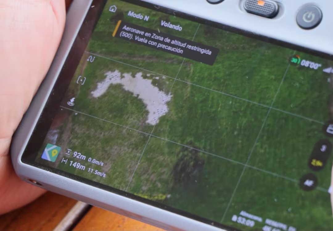 El dron puede identificar y contar bovinos en tiempo real, facilitando la gestión de zonas de especial interés ambiental - crédito Universidad de la Sabana
