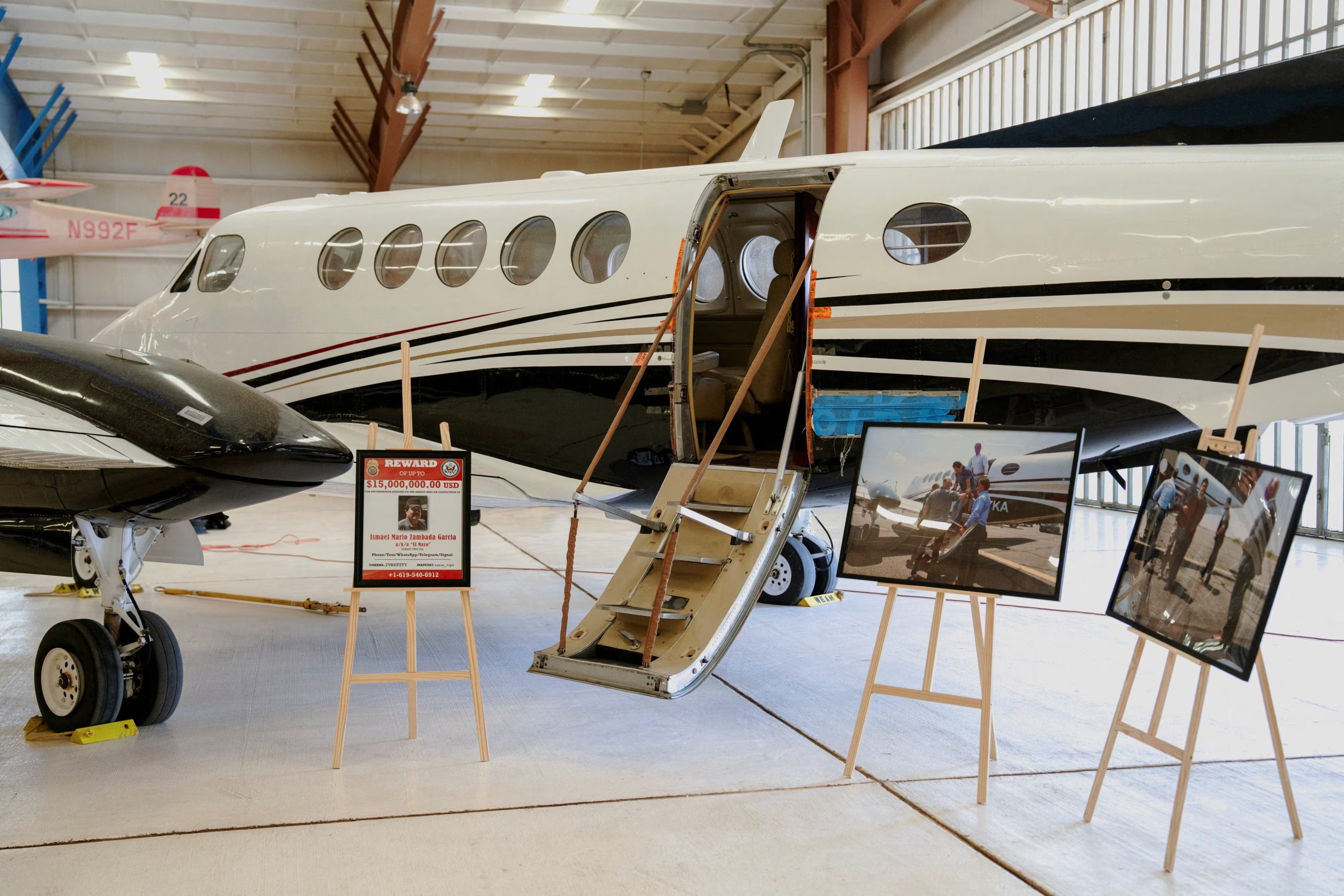 Un avión Beechcraft King Air —utilizado en julio de 2024 para trasladar a Estados Unidos a los líderes del cártel Ismael