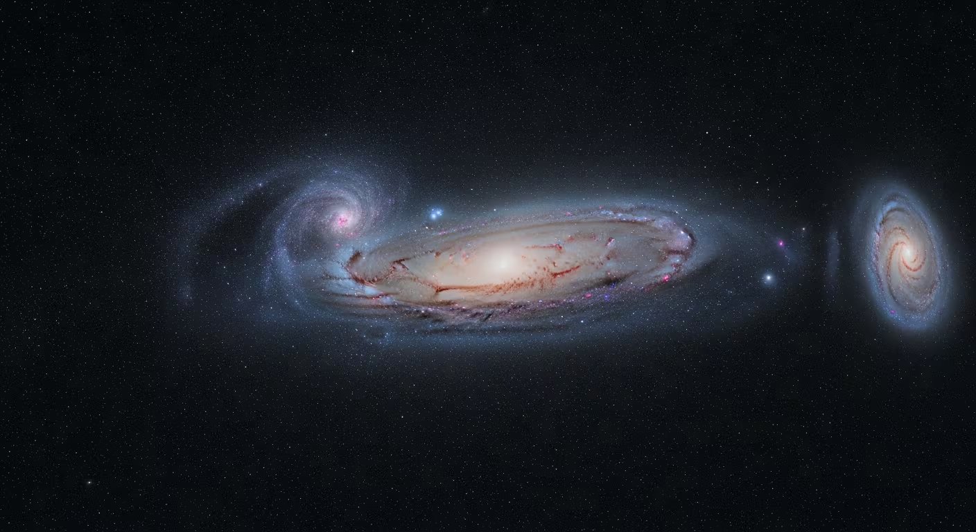 El equipo midió unas 200 millones de estrellas individuales y cubrió dos tercios del disco de Andrómeda, situada a 2,5 millones de años luz de la Tierra (Imagen Ilustrativa Infobae)