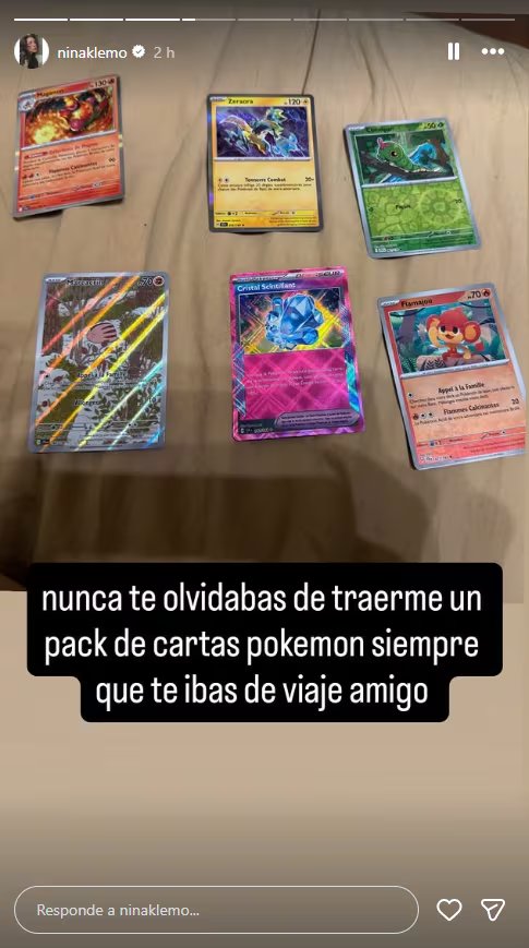 Nina Klemo despidió a Chatterbox con historias sobre regalos de cartas Pokémon, una conversación de WhatsApp y su placa de YouTube