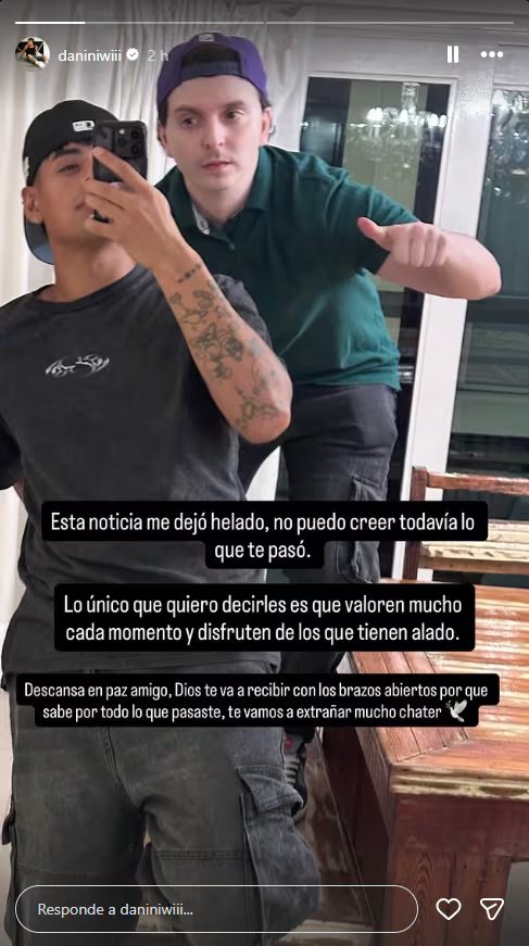 Daniel Olivarez, Lucas Acri y Hika compartieron mensajes sobre la muerte de Chatterbox y evocaron momentos personales y proyectos pendientes