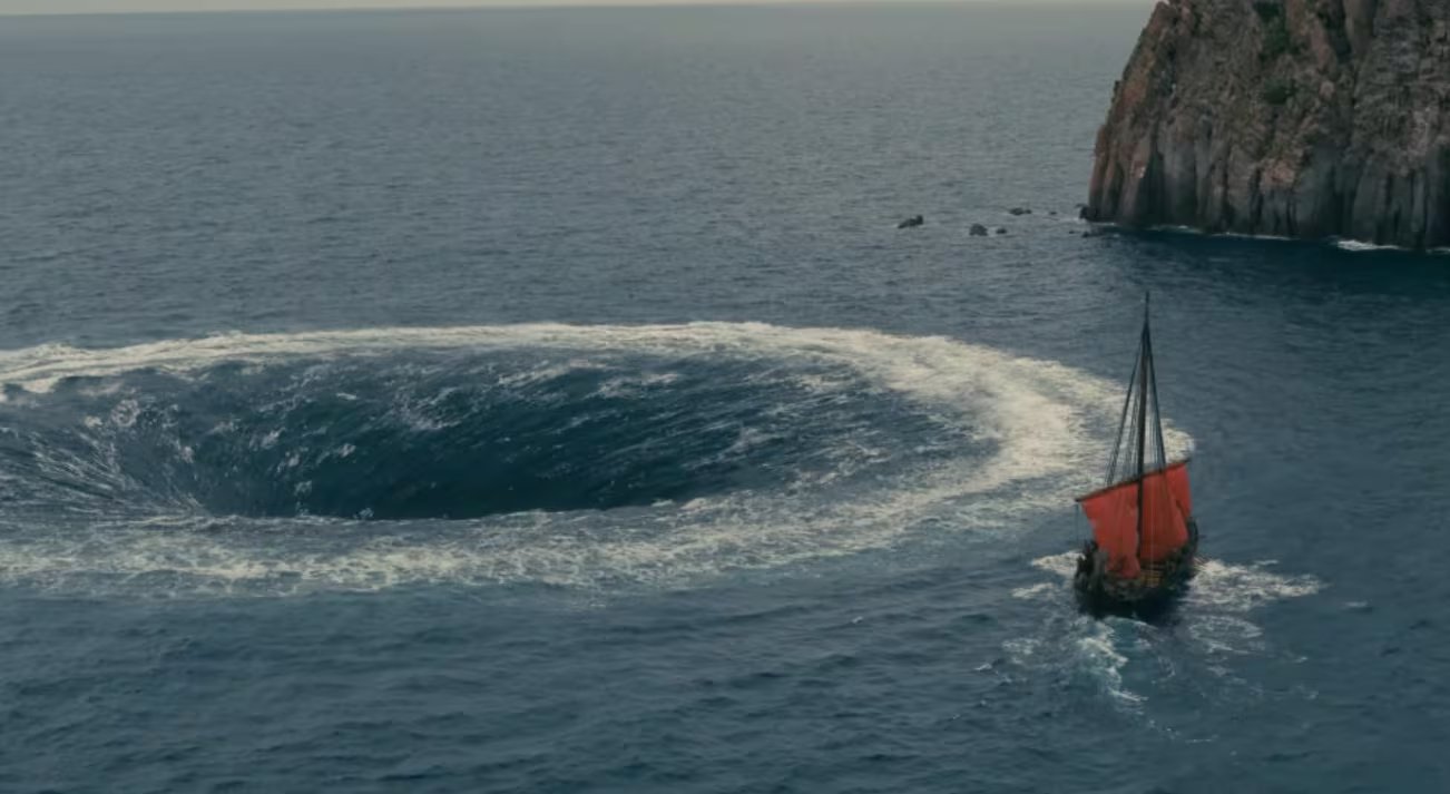 La tripulación del Draken enseñó al equipo de Christopher Nolan cómo responden la vela, el aparejo y los remos de la nave frente a los elementos