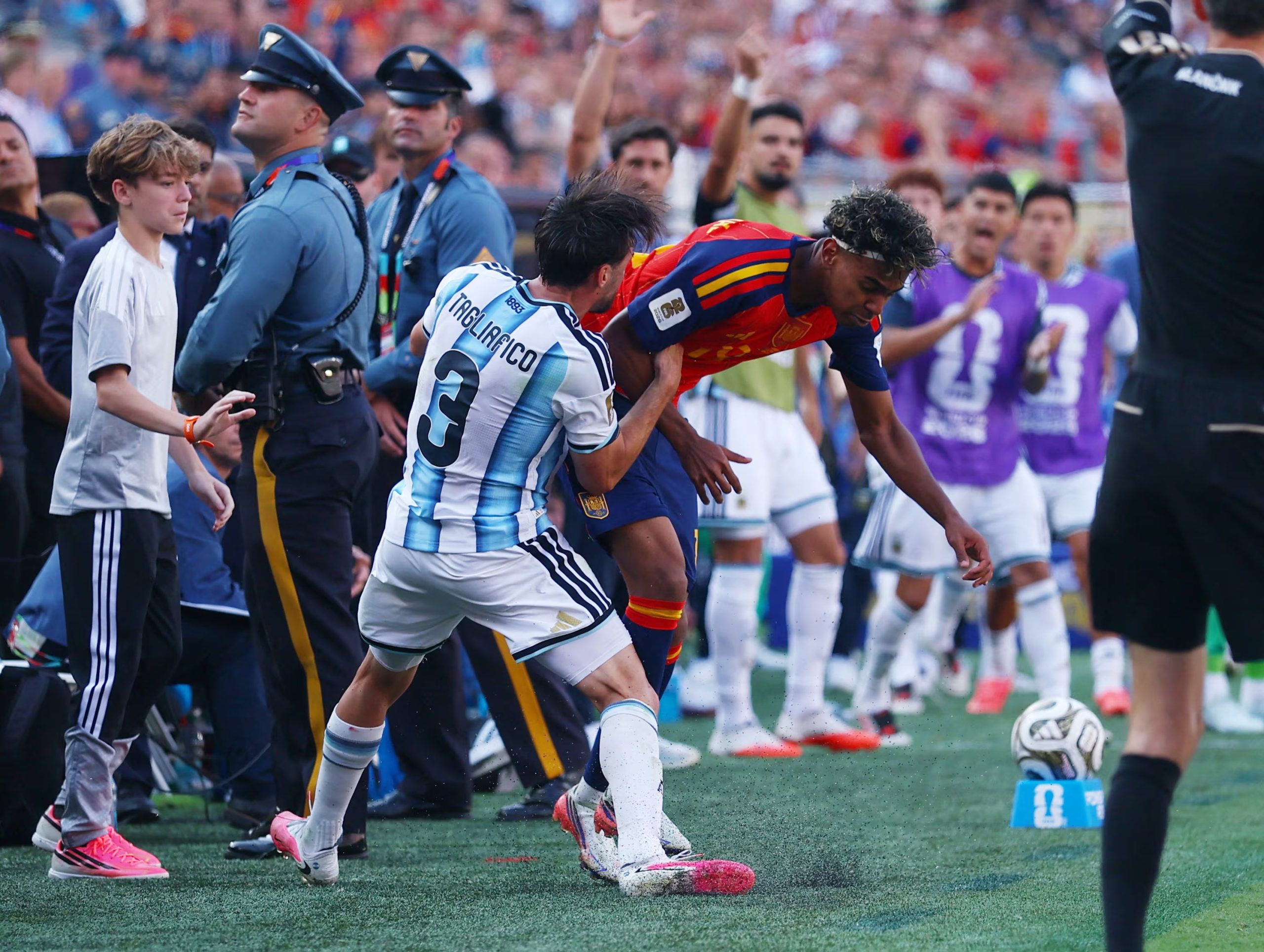 Tagliafico, uno de los puntos altos de Argentina ante España (REUTERS/Hannah Mckay)