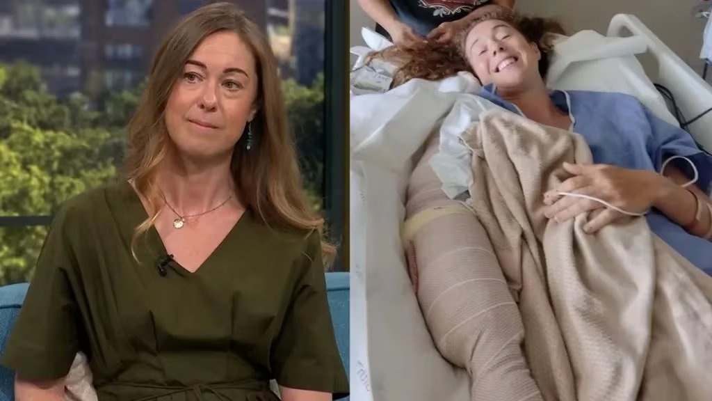 Después de la mordida, la bióloga marina priorizó salir del agua al comprender que la sangre podía atraer a otros depredadores.(Captura de video/ITV)