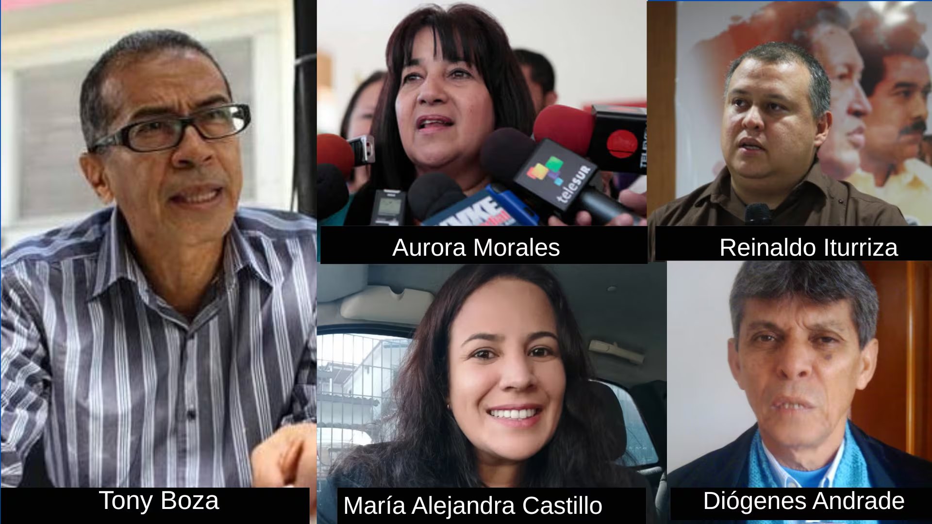 Varios de los firmantes de la Declaración de Maracay
