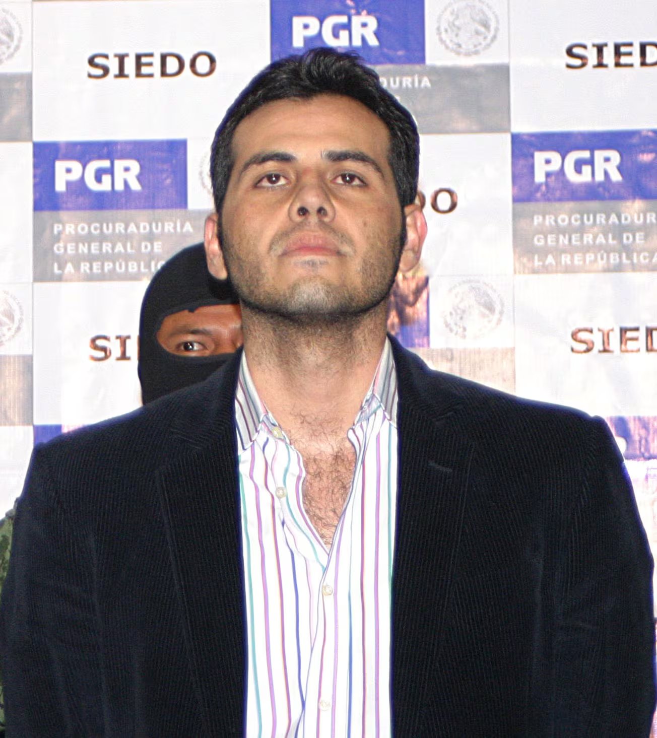 El Vicentillo tras ser capturado por elementos federales en la Ciudad de México.
FOTO: ALBERTO VERA/CUARTOSCURO.COM