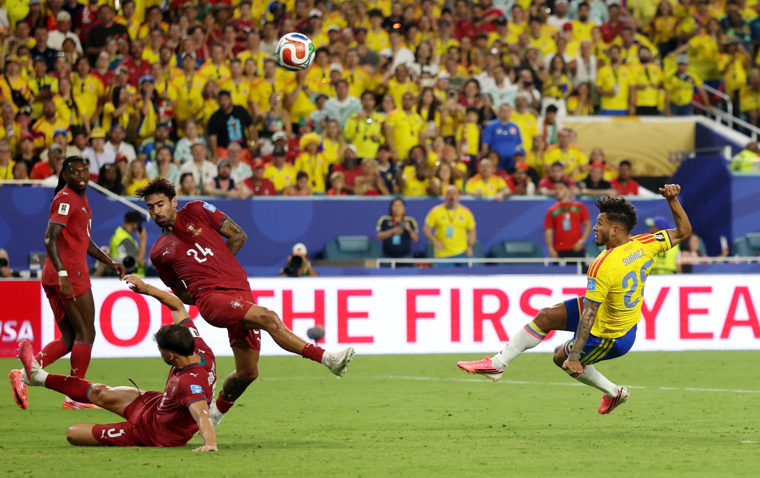 Luis Javier Suárez aún no marca con la selección Colombia en el Mundial 2026-crédito Paul Childs/REUTERS