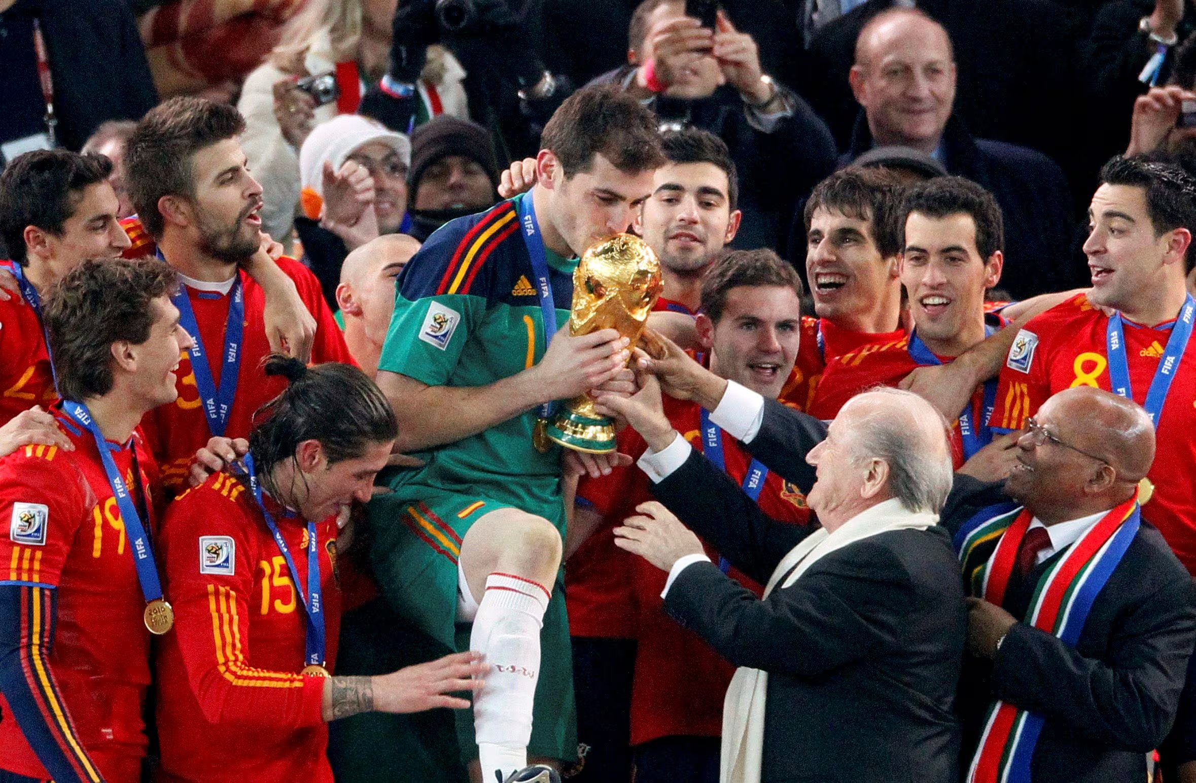 Ante Argentina, España disputó su segundo amistoso tras la coronación en la Copa del Mundo (REUTERS/Michael Kooren)