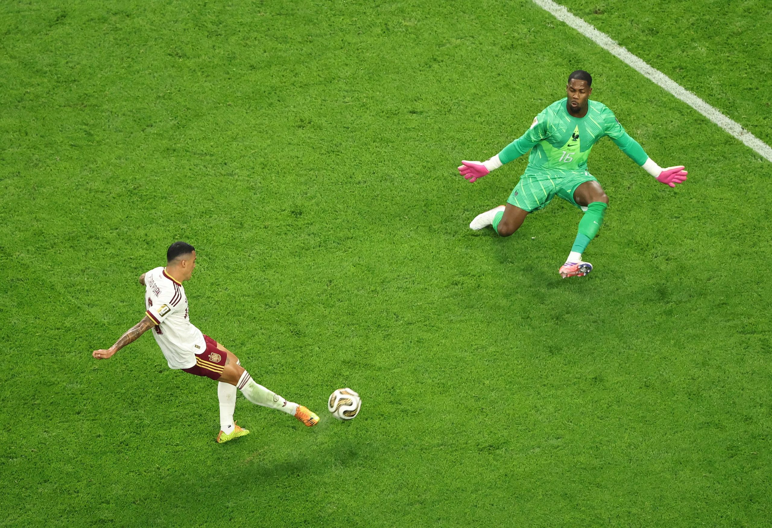 Pedro Porro antes de marcar su gol. IMAGN IMAGES via Reuters/Tim Heitman