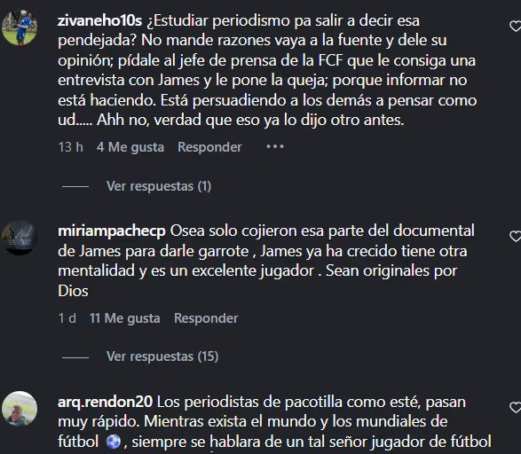 El comunicador recibió comentarios de apoyo por su referencia al capitán de la selección Colombia, y fuertes críticas por su indirecta-crédito Instagram
