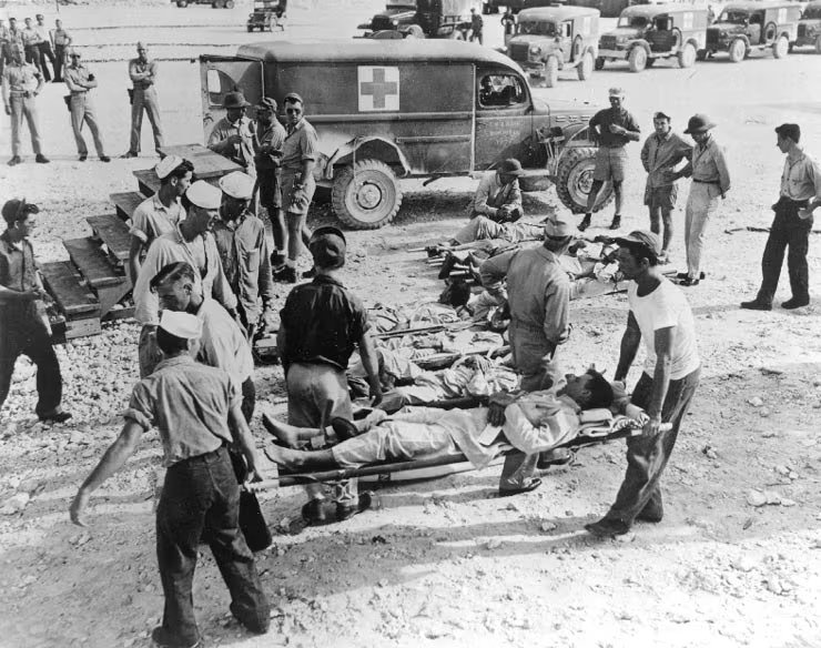 Así fue el traslado de los sobrevivientes del naufragio del USS Indianapolis