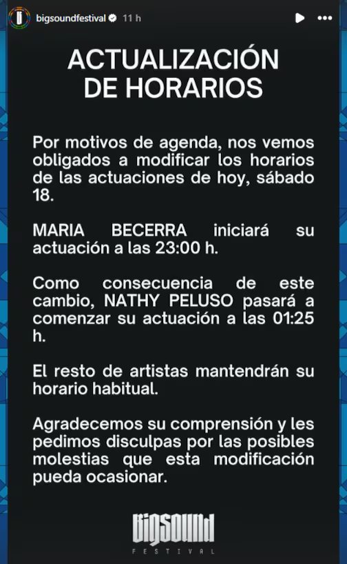 El comunicado del estival del que formará parte María Becerra horas antes de la final del Mundial