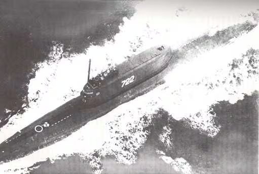 Un submarino soviético de misiles balísticos diésel-eléctrico del Proyecto 629A, el K-129 (Wikimedia Commons)