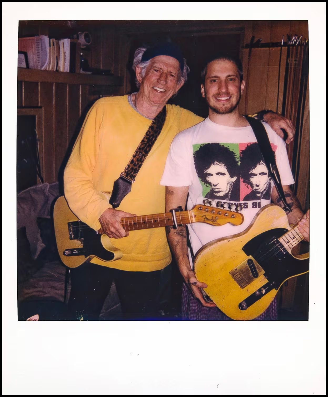 Watt junto al guitarrista de los Rolling Stones, Keith Richards. 