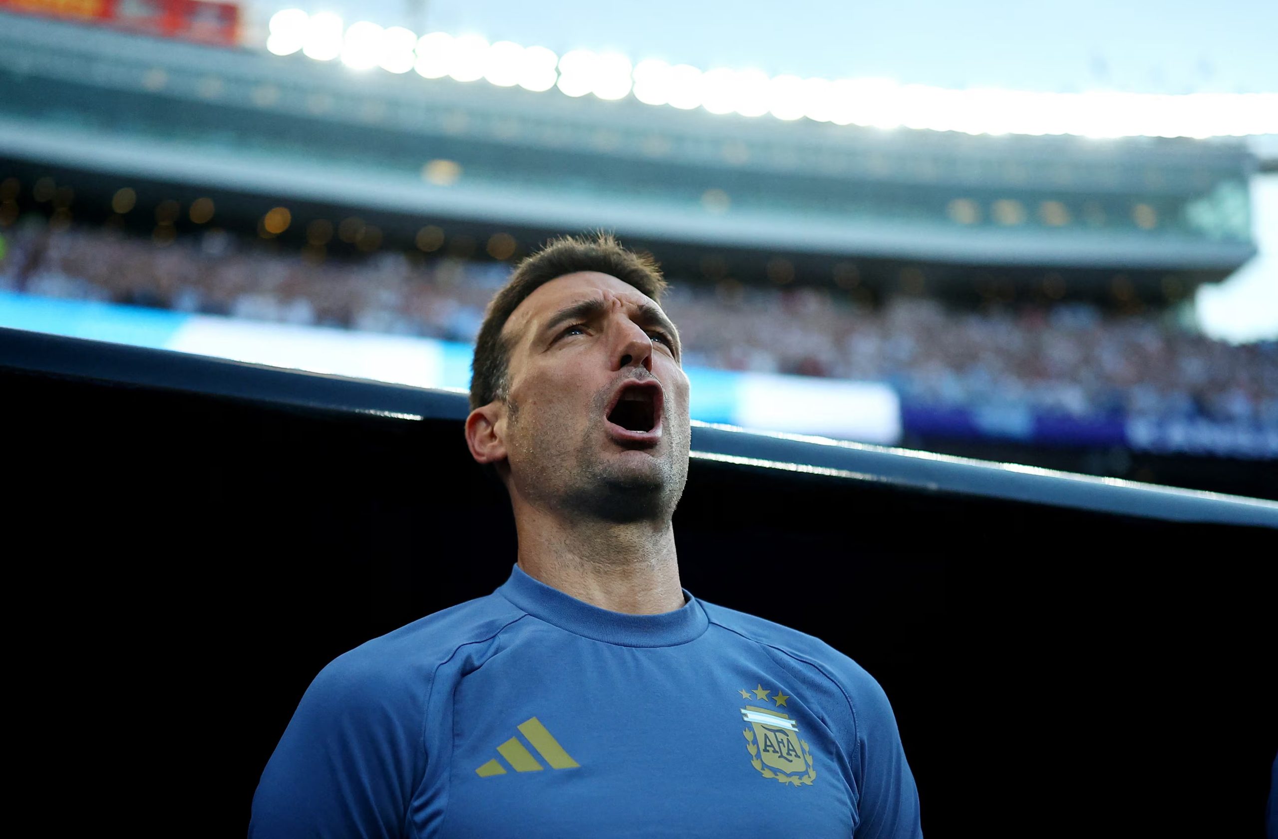 El entrenador de Argentina, Lionel Scaloni (REUTERS/Agustín Marcarián)