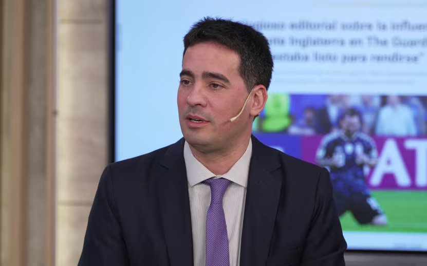 El vocero presidencial Adrián Ravier 
