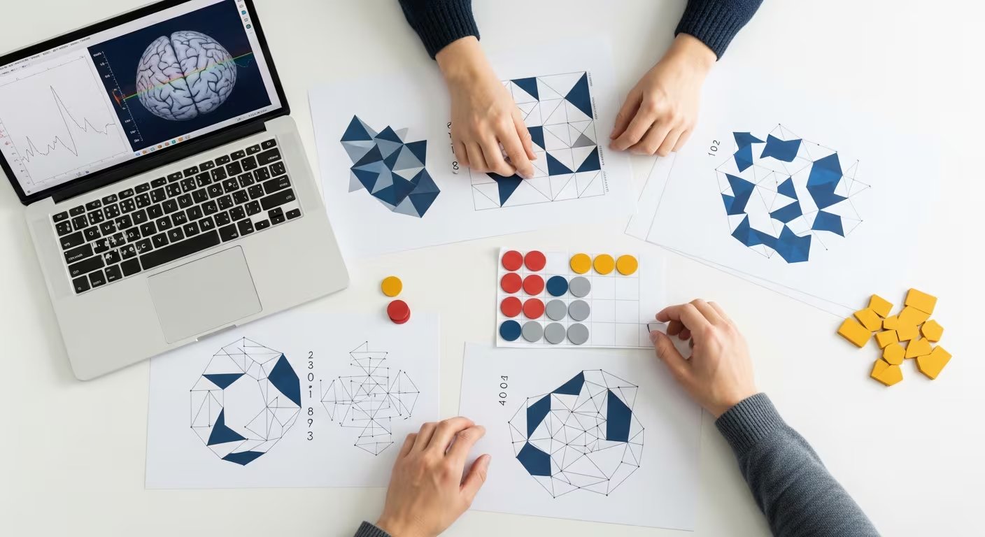 Los pacientes con afasia resolvieron patrones geométricos y reglas ocultas al nivel del grupo de control y comunicaron sus respuestas con gestos o dibujos (Imagen Ilustrativa Infobae)
