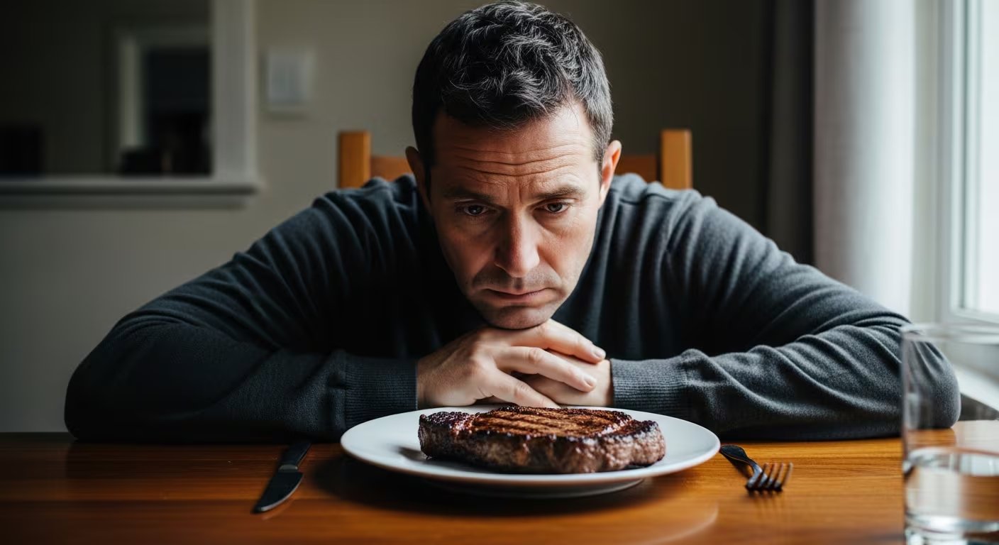 Los síntomas de la alergia a la carne roja por alfa-gal suelen aparecer entre 3 y 6 horas después de comer carne roja e incluyen urticaria, dolor abdominal, dificultad respiratoria y anafilaxia. (Imagen Ilustrativa Infobae)