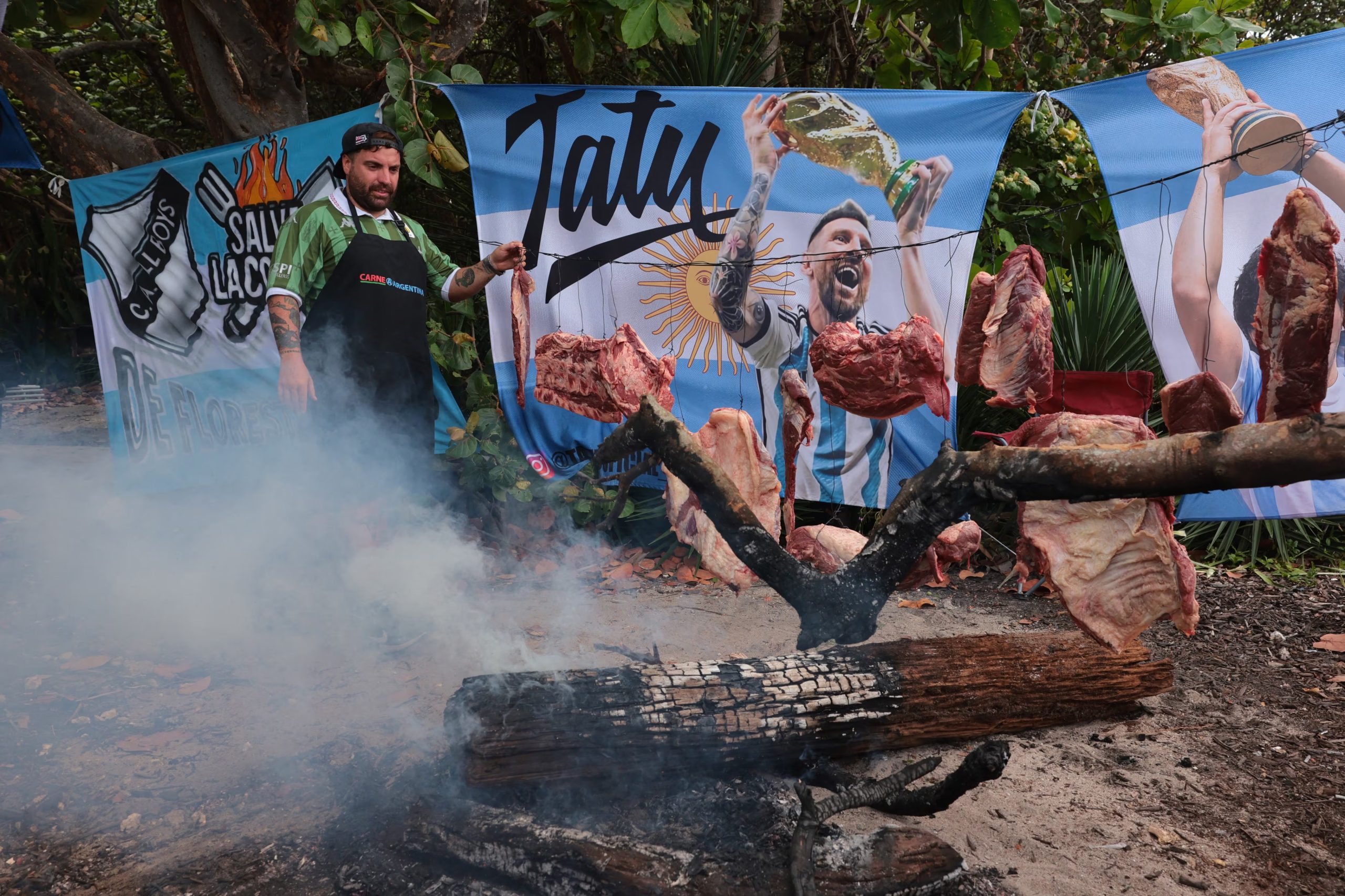 La parrilla albiceleste (IMAGN IMAGES via Reuters/Sam Navarro)