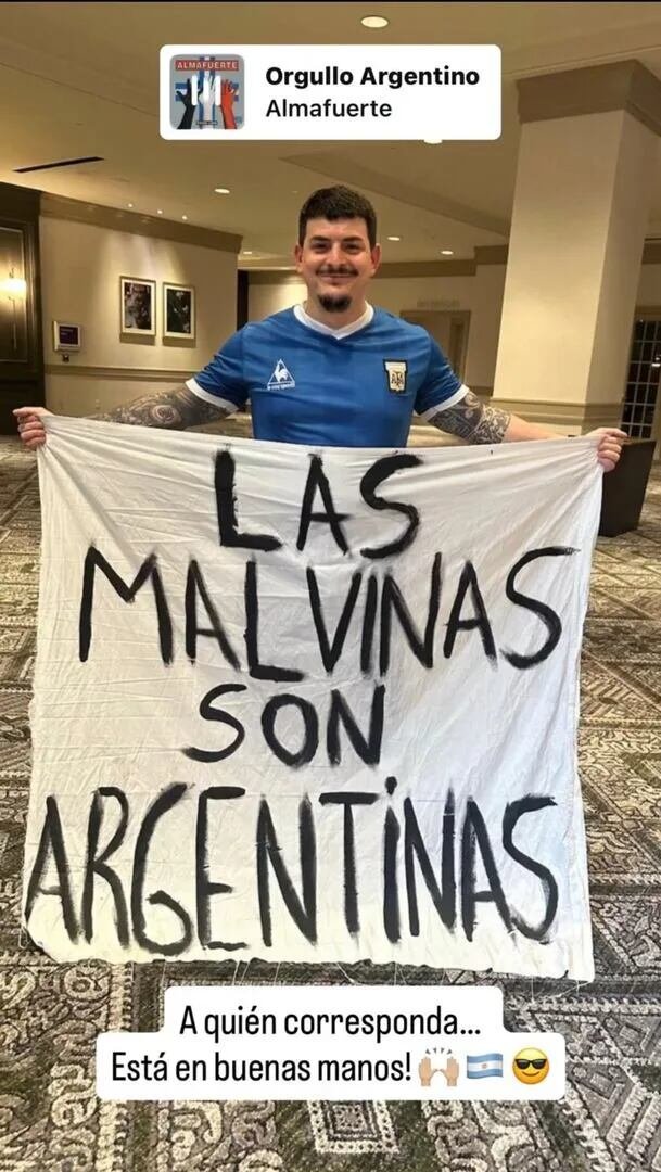 El mozo del plantel confirmó que la bandera viaja junto al plantel