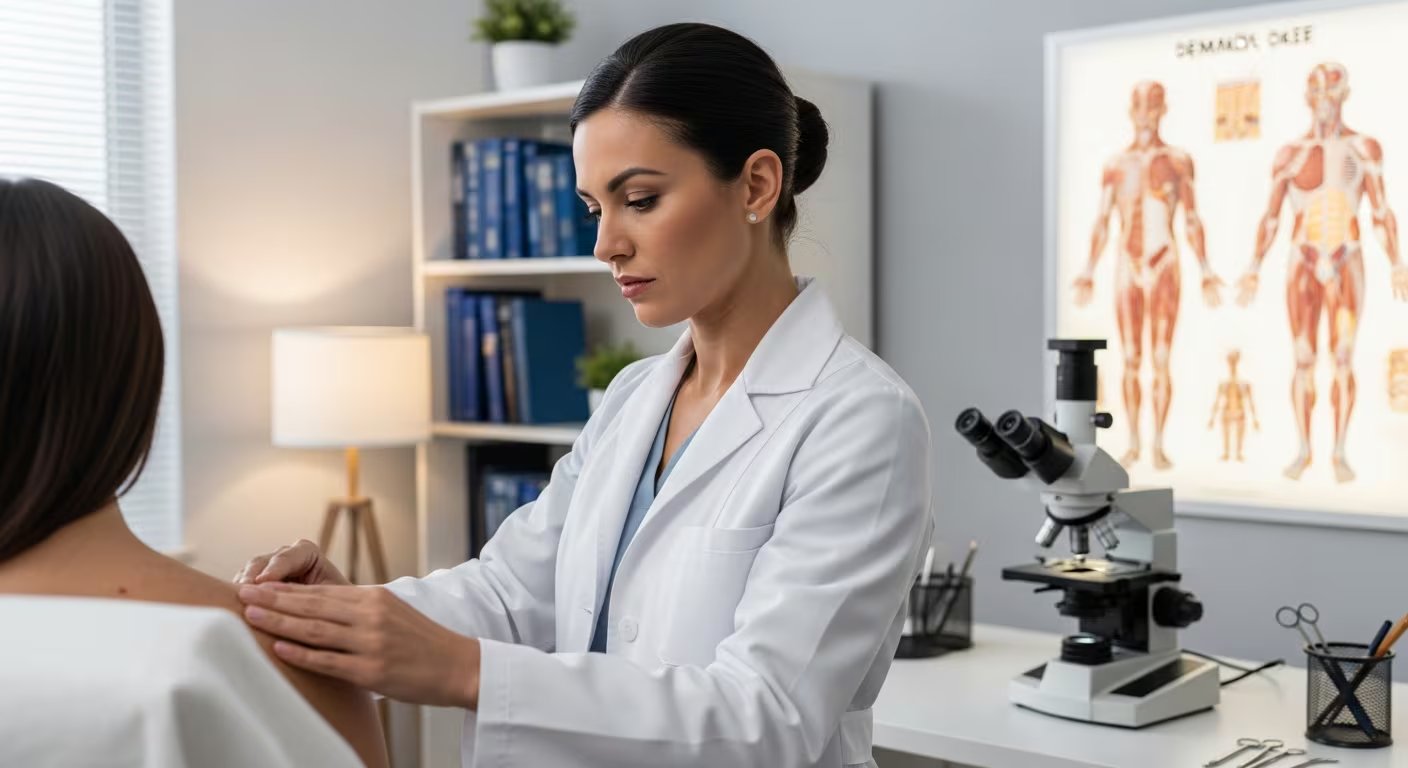 La dermatología todavía no incorpora de forma rutinaria la evaluación de salud mental, mientras la psicodermatología de precisión busca integrar psiquiatría, neurociencia e inteligencia artificial (Imagen Ilustrativa Infobae)