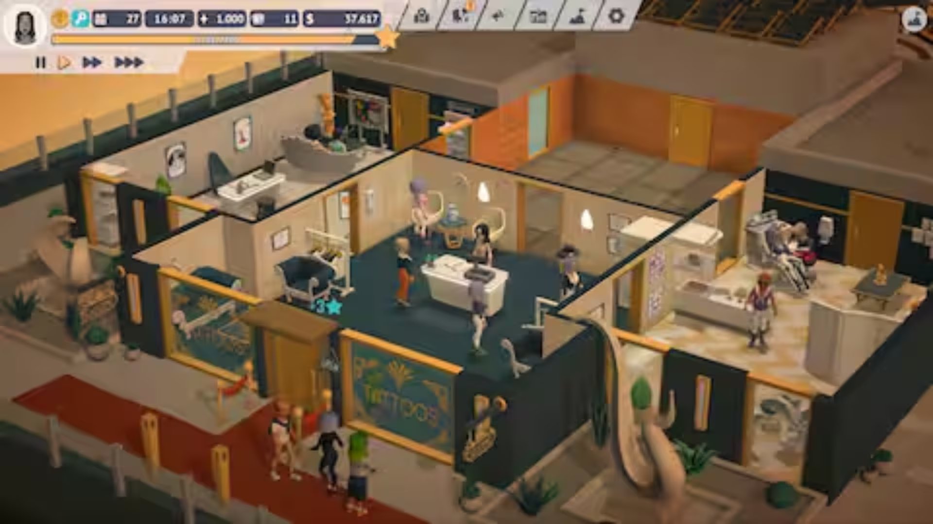 Tattoo Tycoon, un simulador de gestión. (Epic Games Store)