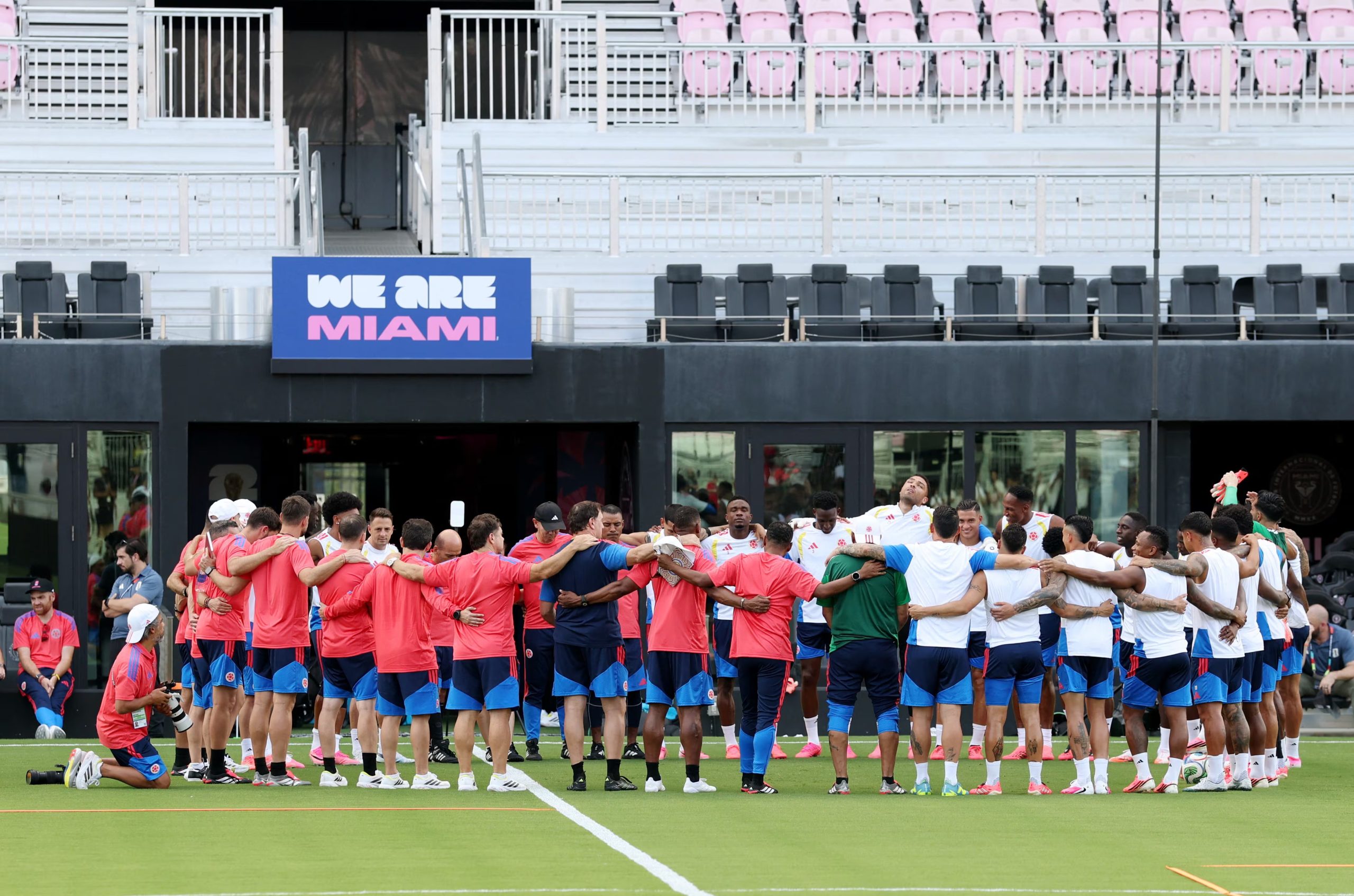 La Tricolor viene trabajando en el Florida Blue Training Center, sede deportiva del Inter de Miami-crédito Paul Childs/REUTERS