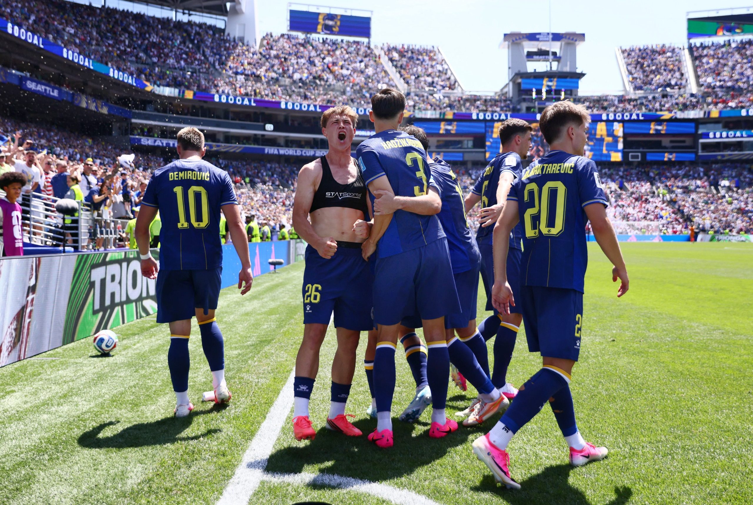 El seleccionado balcánico llega a Santa Clara como uno de los equipos con menor ranking FIFA, pero con la ambición de dar el golpe y sorprender en la llave (IMAGN IMAGES via Reuters/Blake Dahlin)