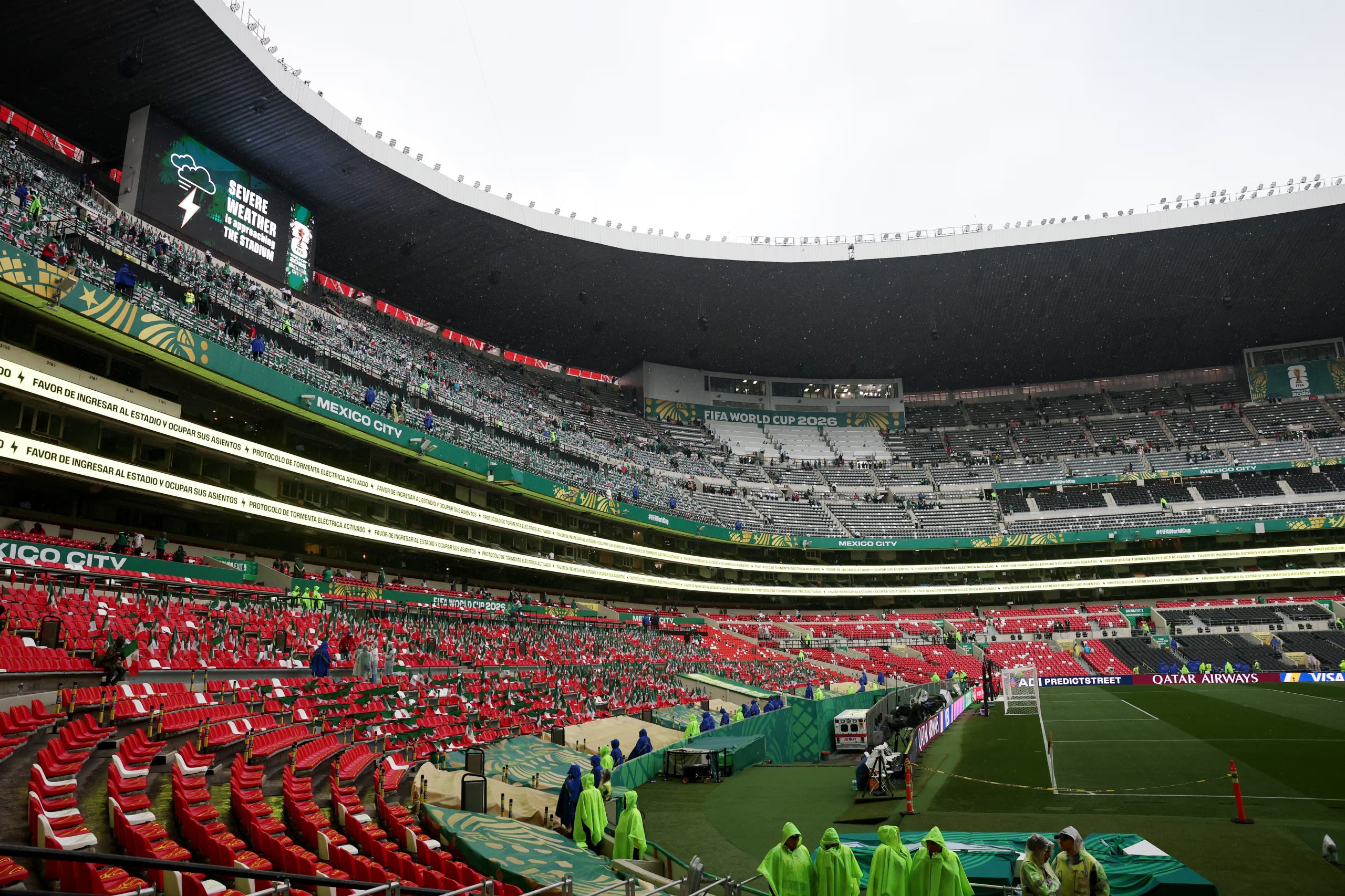 El Estadio Azteca ya está listo para recibir el esperado duelo de octavos de final entre México e Inglaterra. REUTERS/Paul Childs