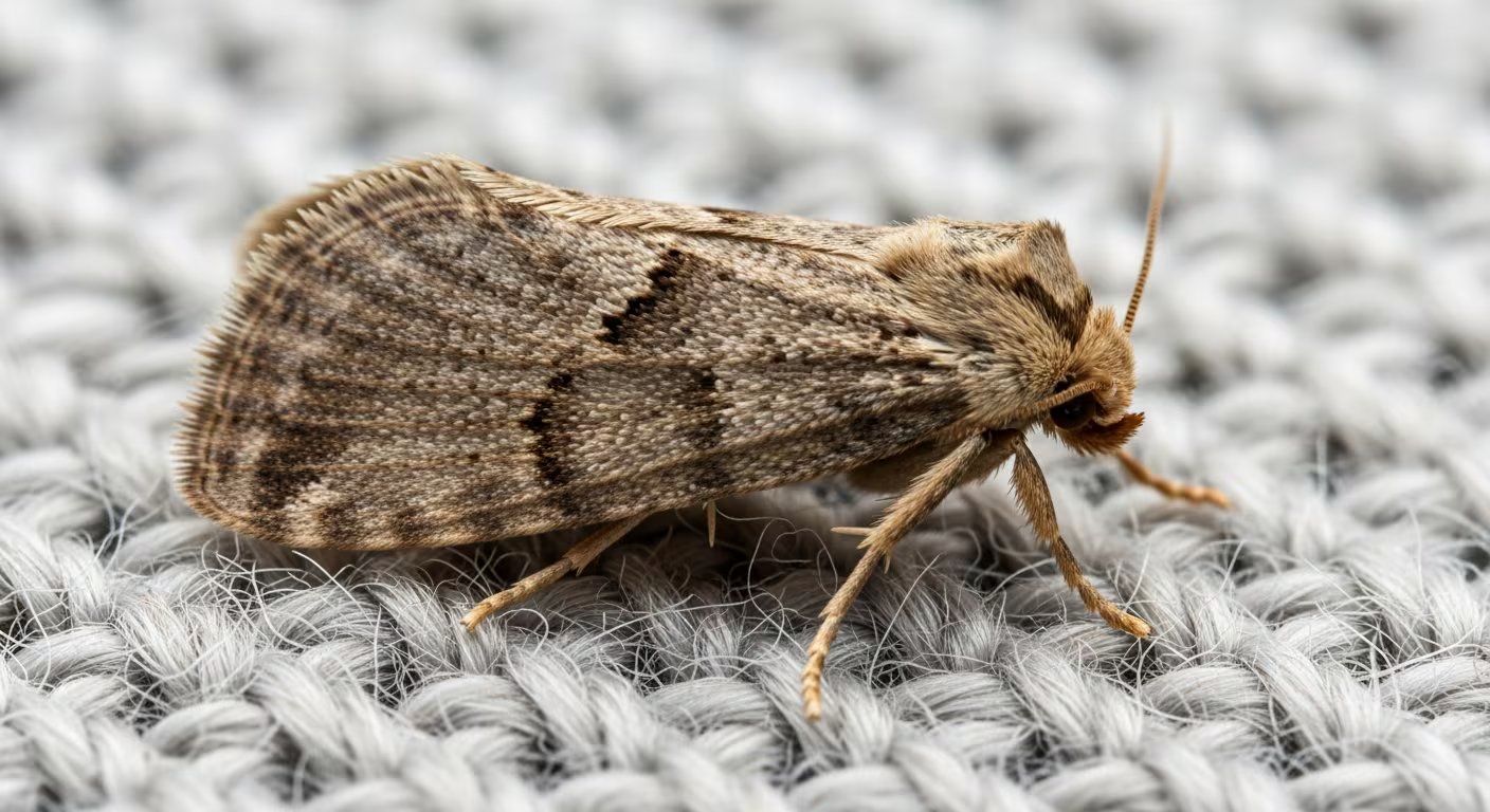 Tineola bisselliella, conocida en México como polilla de la ropa, tiene registros documentados en el territorio nacional.(Imagen Ilustrativa Infobae)