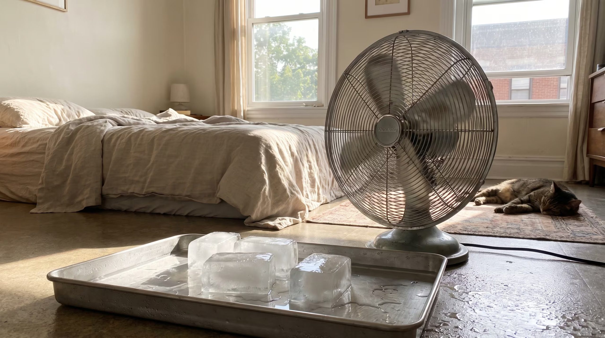 El uso estratégico del ventilador, combinado con hielo, refresca el ambiente de forma económico - crédito (Imagen Ilustrativa Infobae)