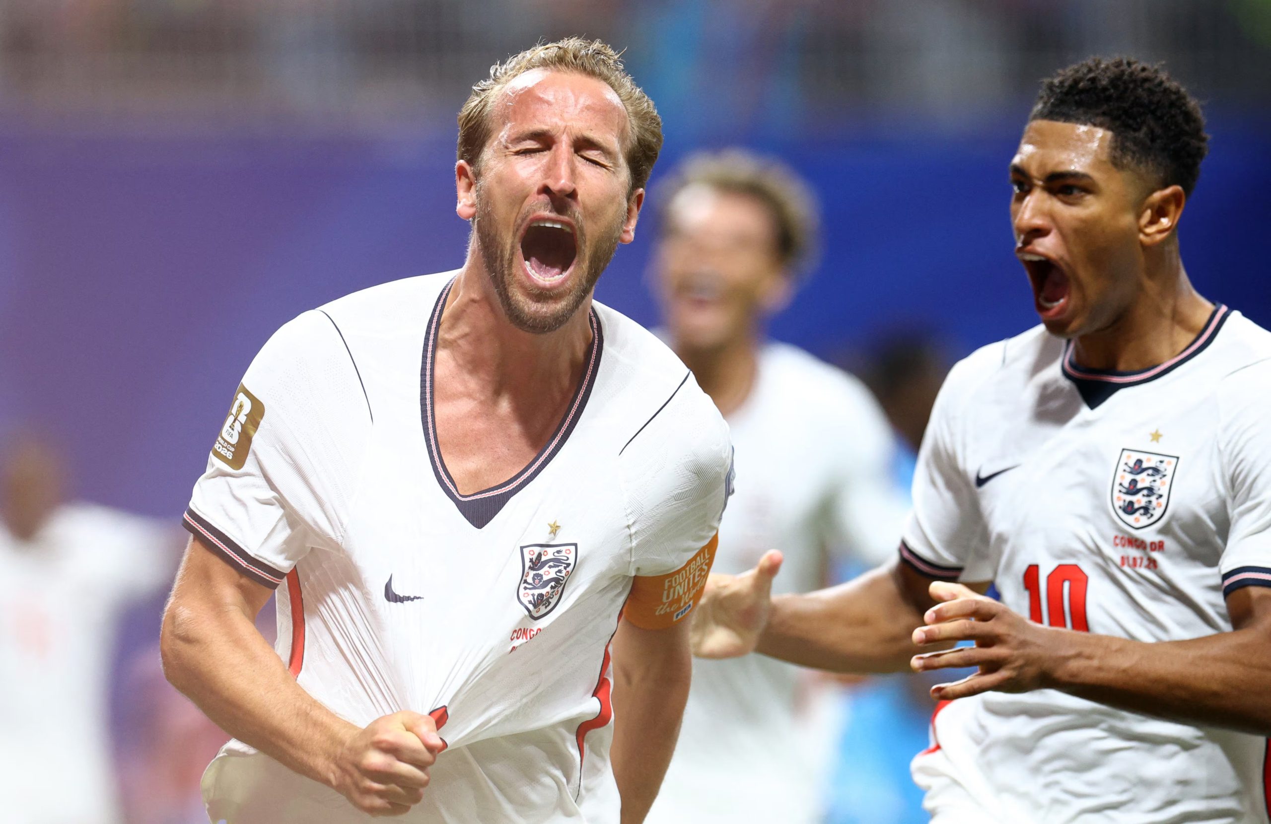Harry Kane y Jude Bellingham llegan como los máximos referentes de la Selección Inglesa, jugando en el Bayern Múnich y el Real Madrid respectivamente. Reuters/Nathan Ray Seebeck