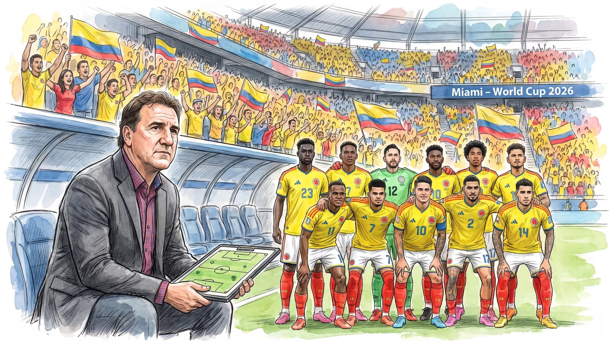 Colombia se enfrentará a Suiza en los octavos de final del Mundial 2026 - crédito Imagen Ilustrativa Infobae