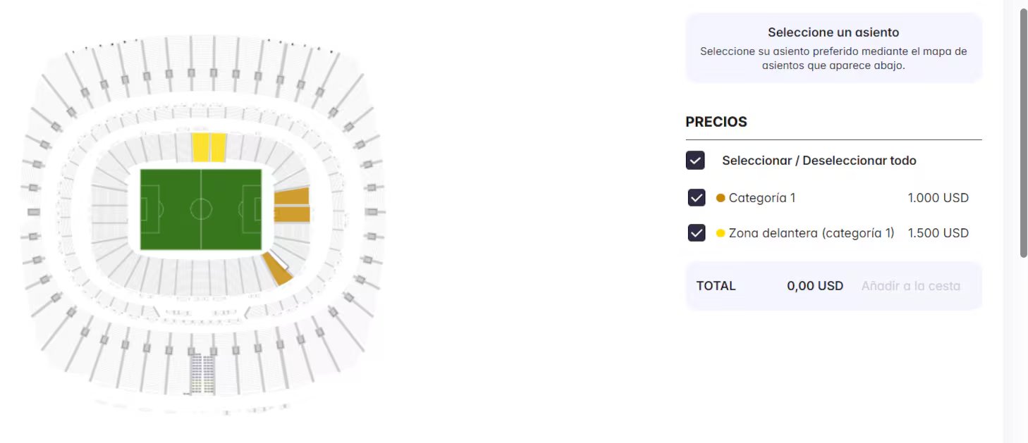 Solo hay dos localidades disponibles en la página de la FIFA para el partido Colombia vs. Ghana - crédito FIFA