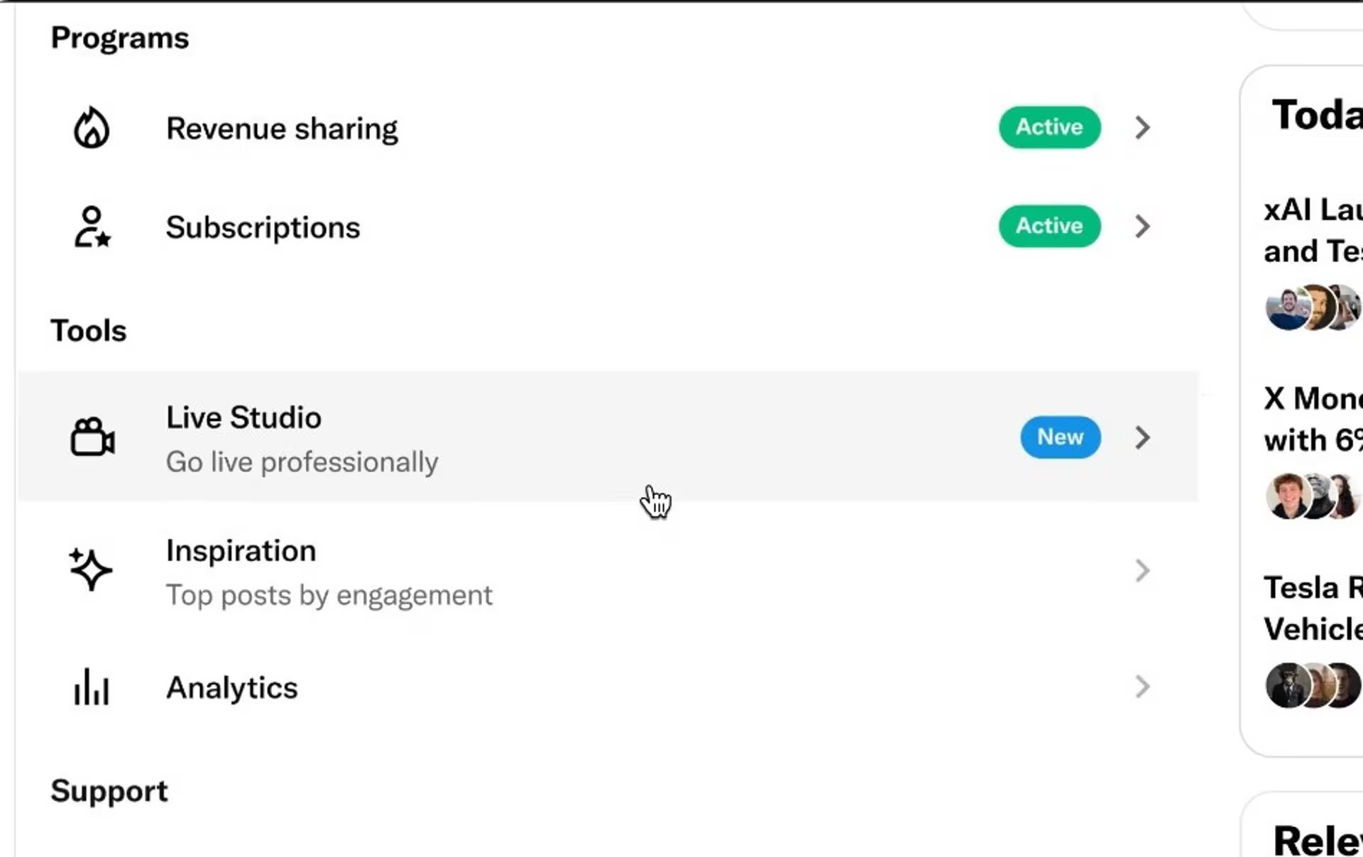 X lanza Live Studio para impulsar las transmisiones en directo de creadores de contenido. (X)

