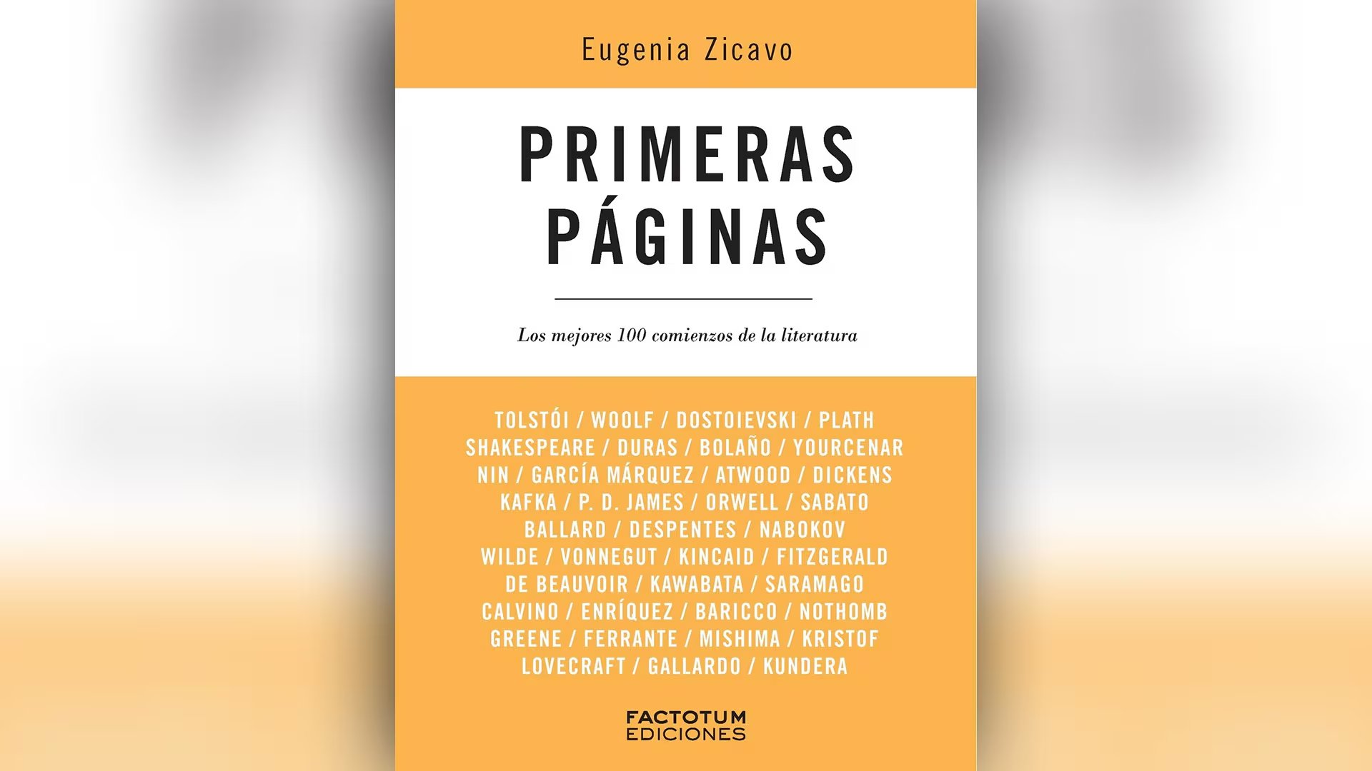 Entre los comienzos destacados se incluyen obras como 'El adversario', 'El amante de Lady Chatterley' y 'Cien años de soledad', que invitan a la curiosidad lectora.