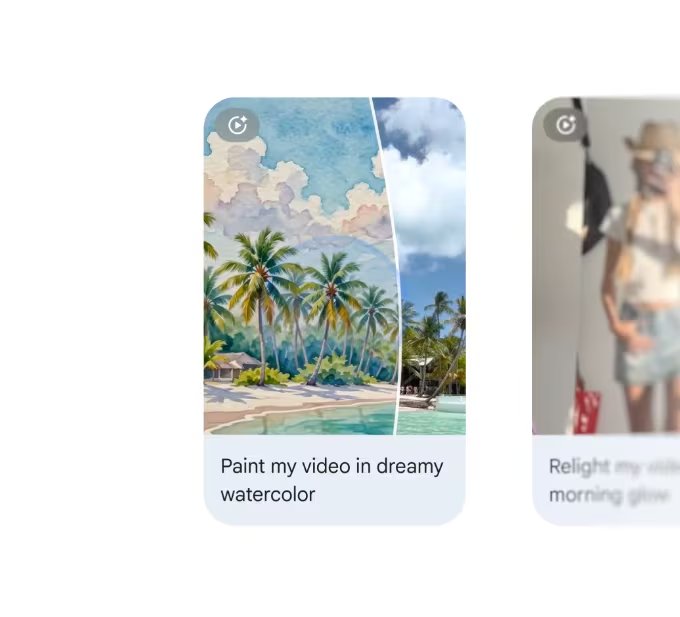 Google Fotos te da variasm plantillas para editar tus videos a tu elección. (Google)