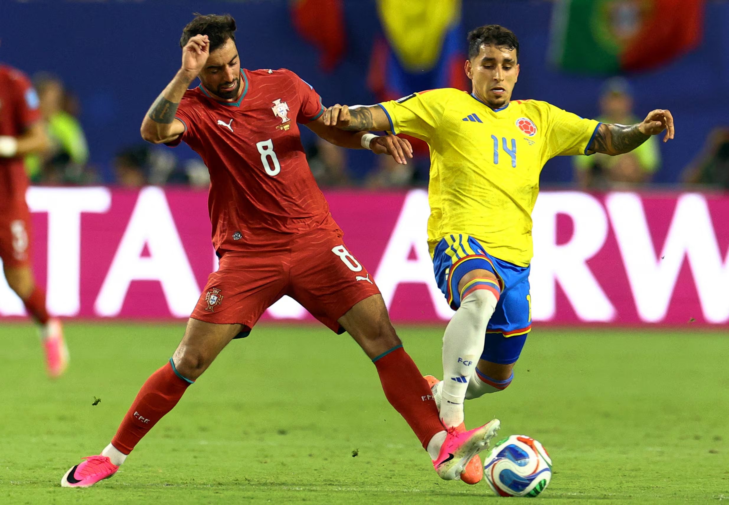 Gustavo Puerta ha sido titular con Colombia en los tres partidos de la fase de grupos del Mundial 2026 - crédito Nathan Ray Seebeck/IMAGN IMAGES vía Reuters