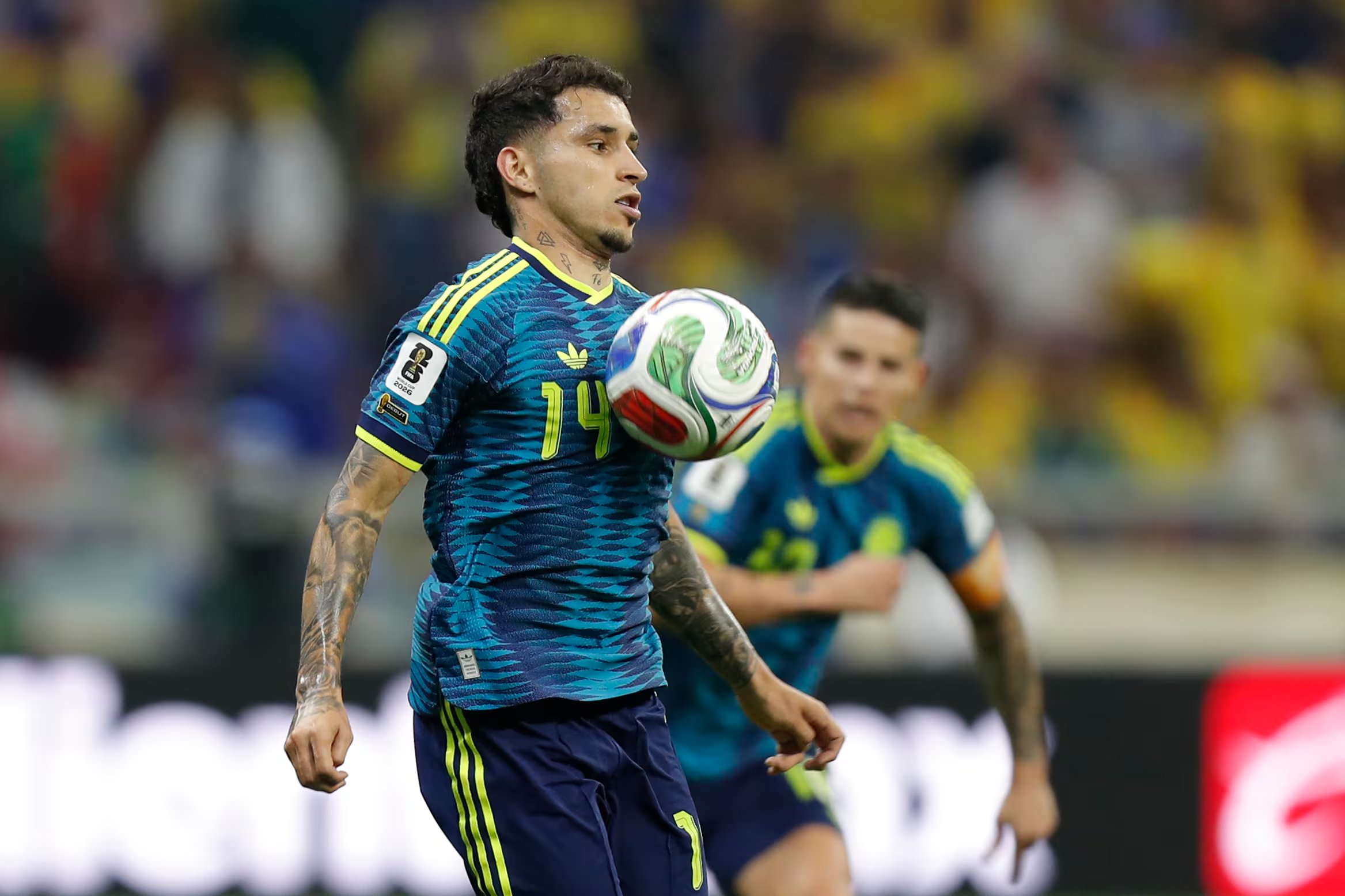 Gustavo Puerta fue el corazón de Colombia en su debut mundialista ante Uzbekistán - crédito Isaac Esquivel/EFE
