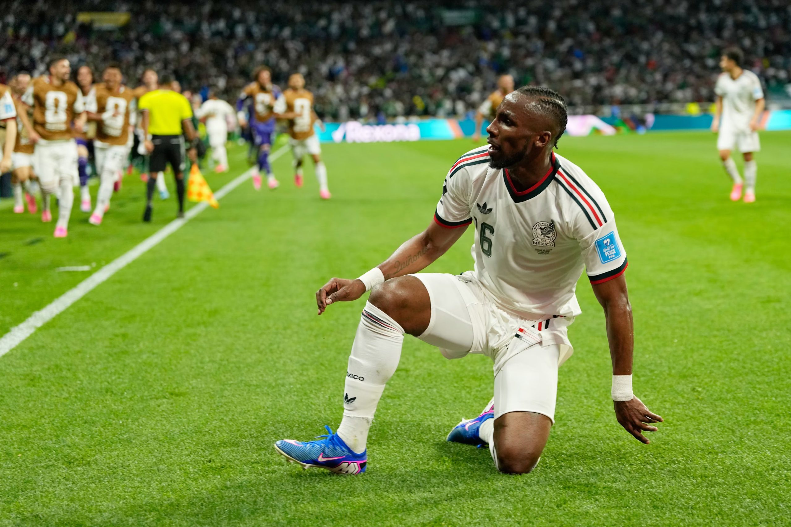 Quiñones hizo cuatro tantos en el Mundial 2026. (AP Foto/Silvia Izquierdo)