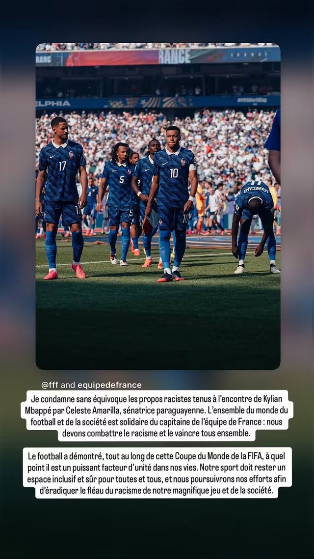 Infantino condenó los dichos racistas contra Mbappé