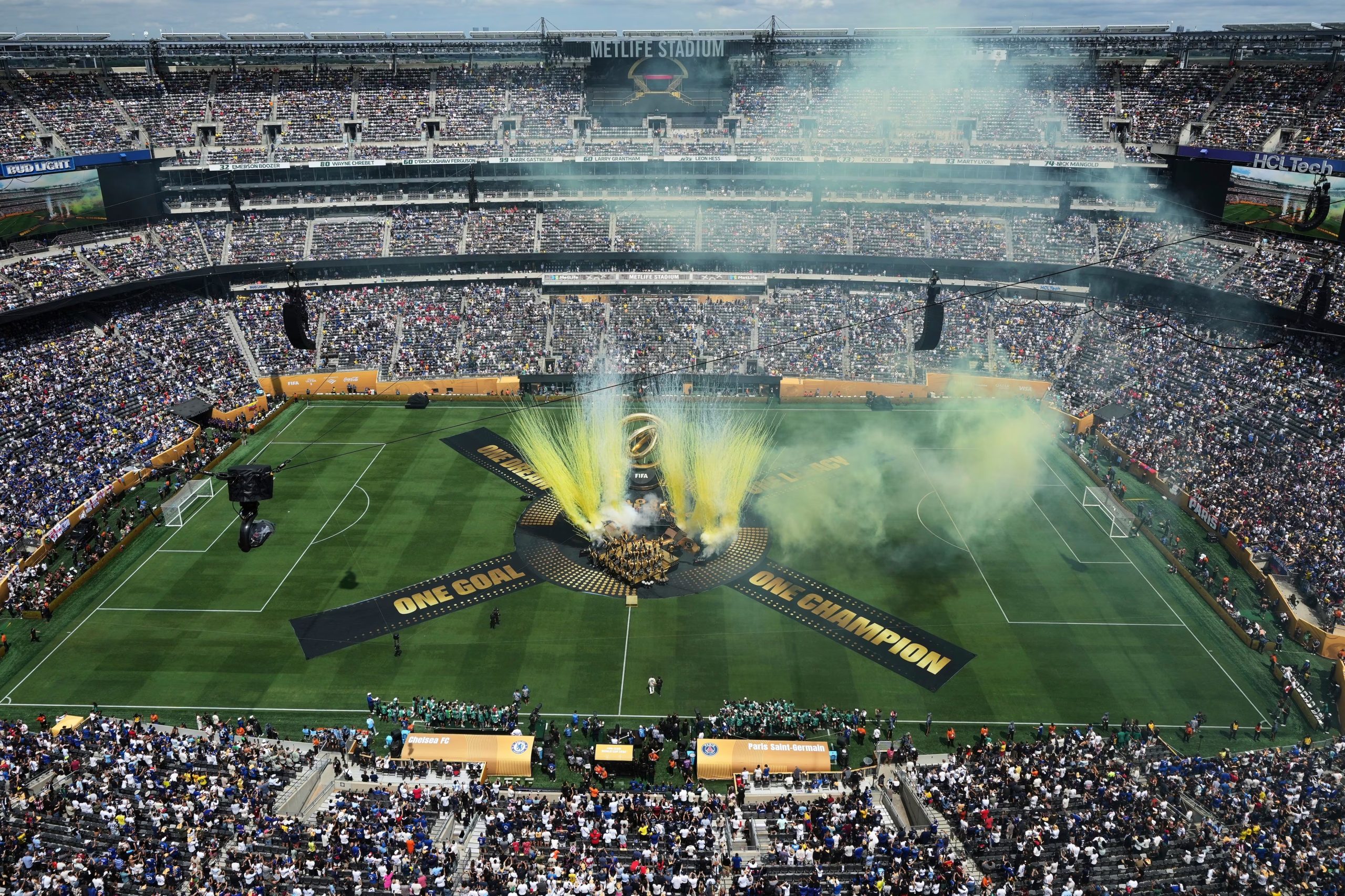 Ceremonia de la final del Mundial de Clubes. (AP Photo/Matt Slocum)