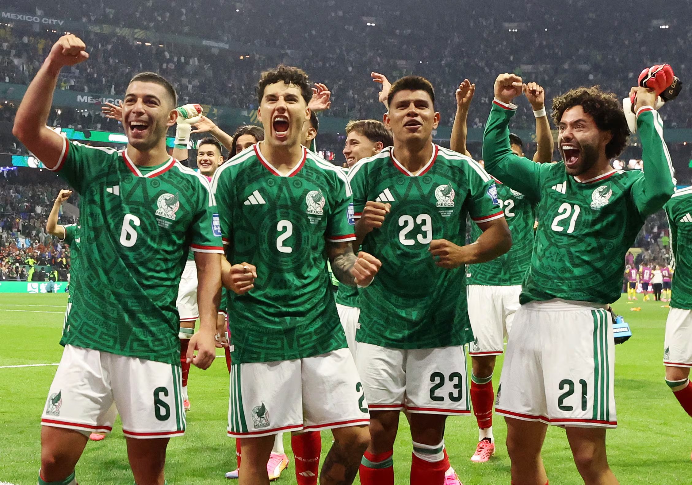 México doblegó a Ecuador en el estadio Ciudad de México. REUTERS/Raquel Cunha