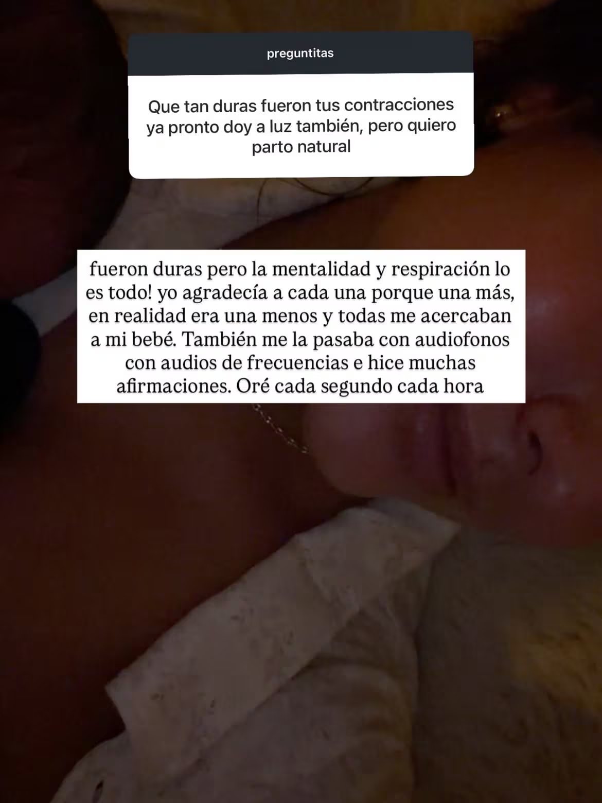 La modelo venezolana respondió qué tan fuertes fueron las contracciones de su segundo embarazo - crédito @inforfarandulacolombia/IG