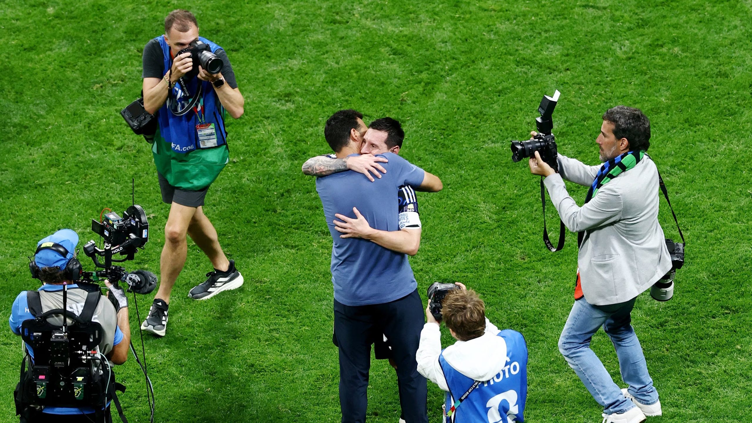 Levinton vinculó el partido contra Inglaterra con la carga histórica del Mundial de 1986 y con el recuerdo de Diego Maradona (REUTERS/Lee Smith)