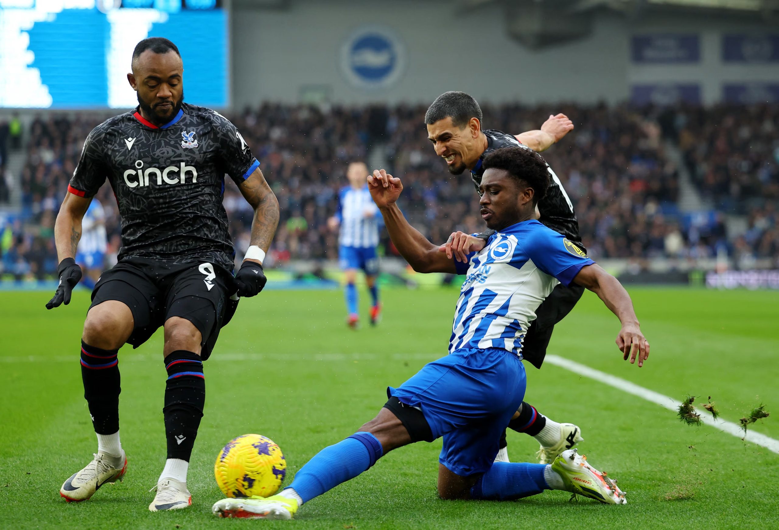 Ayew compartió equipo con Daniel Muñoz y Jefferson Lerma en el Crystal Palace de la Premier League, hasta su salida del club londinense en 2024 - crédito Toby Melville/REUTERS
