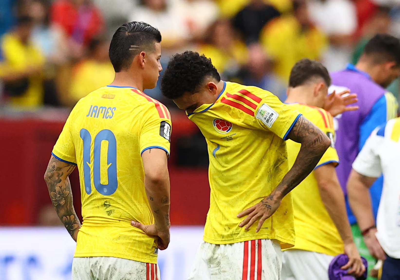 James Rodríguez y Luis Díaz tuvieron una actuación discreta con la Selección Colombia en el Mundial 2026 - crédito Agustín Marcarián/REUTERS
