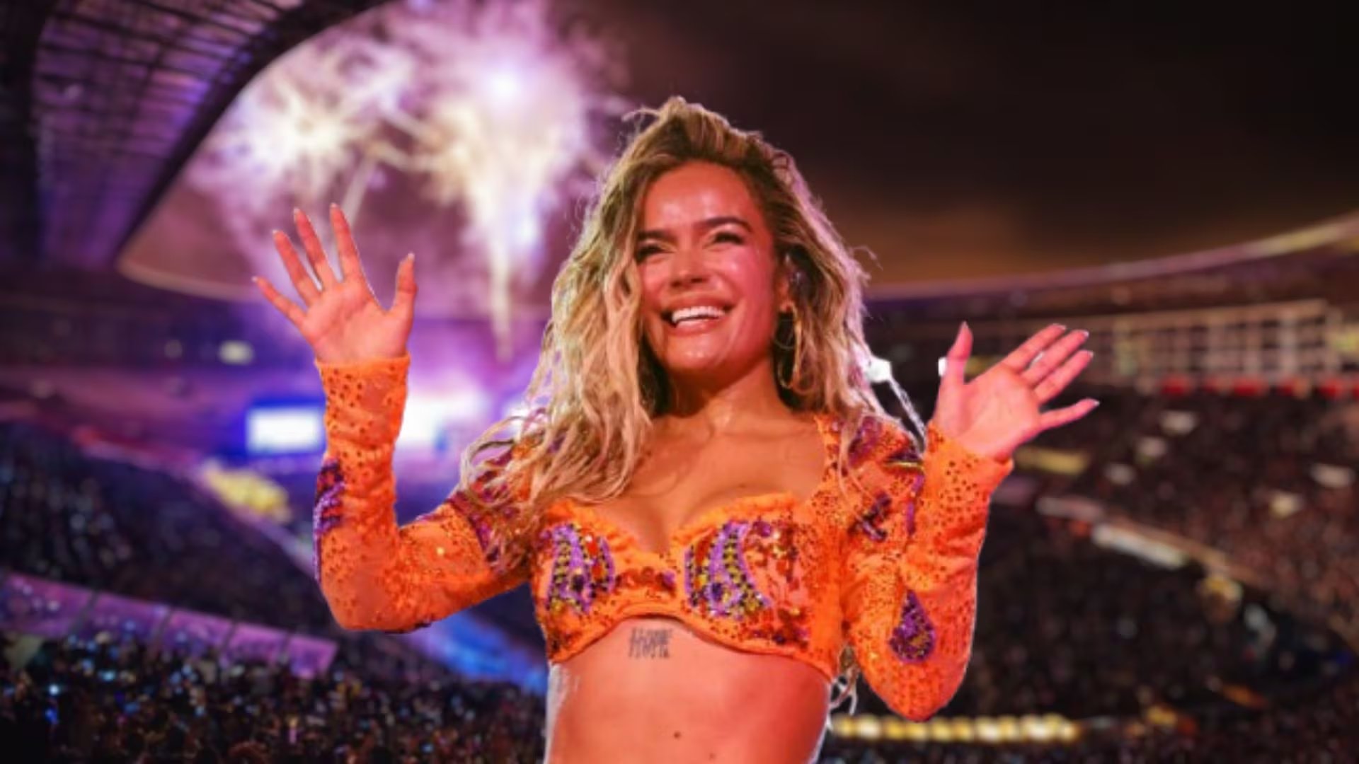 Más de 30 canciones integraron el repertorio de la noche, entre ellas éxitos y estrenos, resaltando el debut en vivo de Matadora - crédito captura de pantalla Coachella 